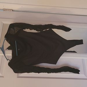 Sheer Long Sleeve Bpdy Suit